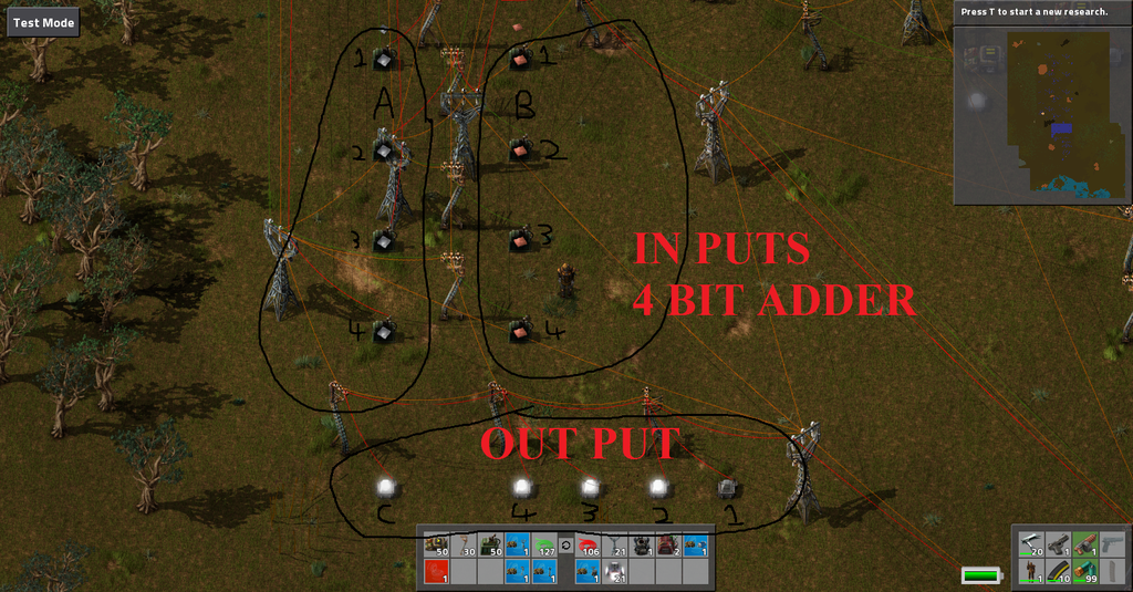 Logic gate and 4 bit adder Factorio Forums